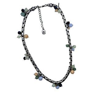RLL Ralph Lauren silver tone cha cha necklace